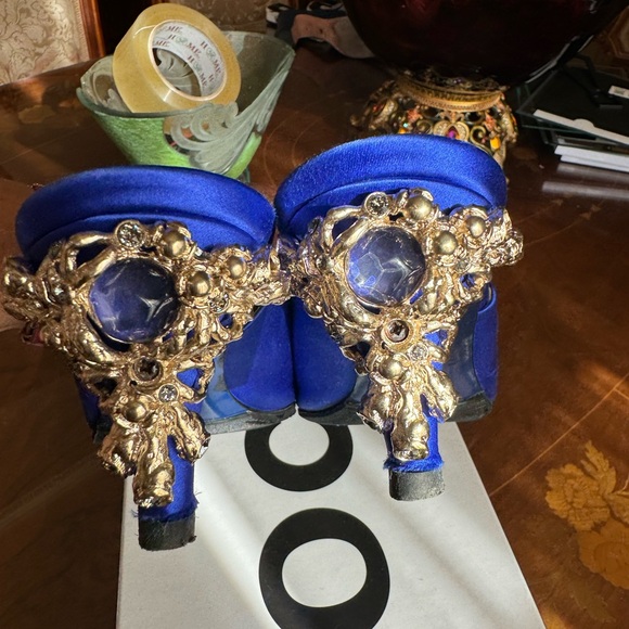 Koche women’s mules shoes Jeweled small heel a 40.0 USA Sz 10.0 - Picture 7 of 16